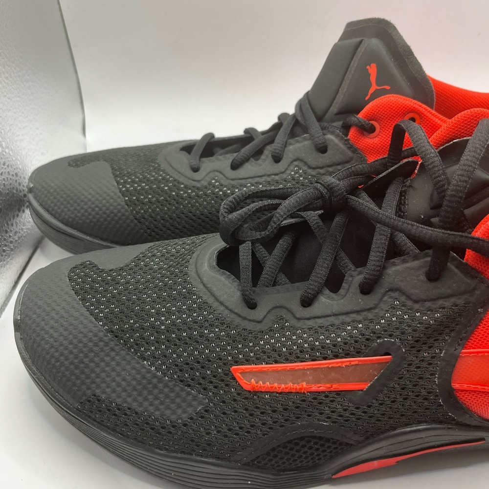 Puma Fuse Mens Running Shoes Poppy Red And Black Size 14/48.5 Brand New No Box - Picture 2 of 7